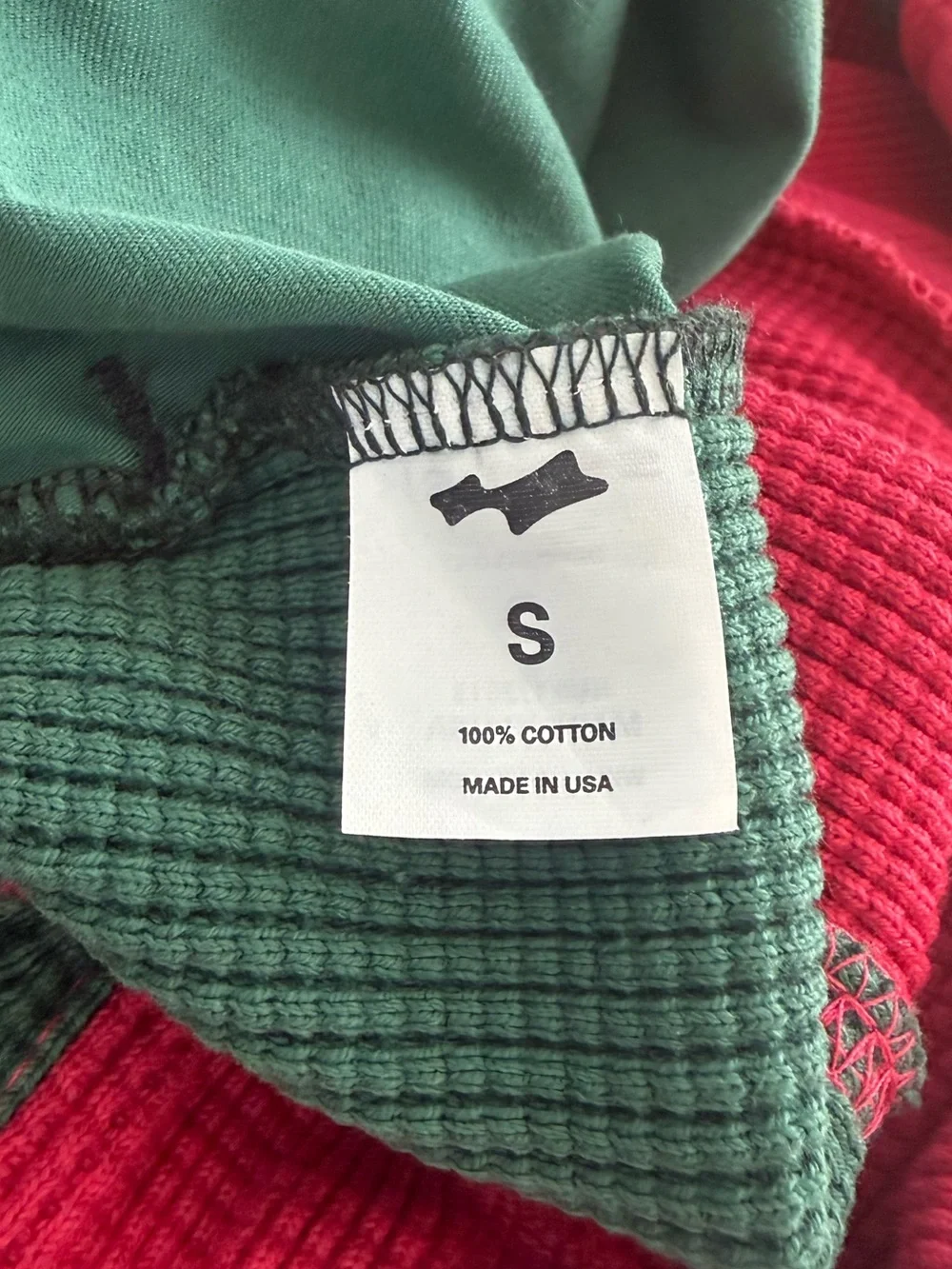 SKYLRK Waffle 3/4 Shorts Pink + Green S
